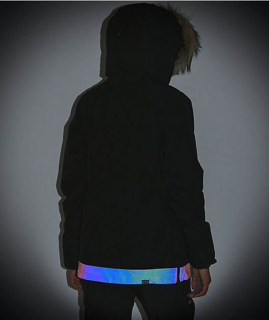 Hot sale - 59% Jacket Roxy in Irridescent 10K Black & Shelter Sales discount at Snowboard Anorak 2022