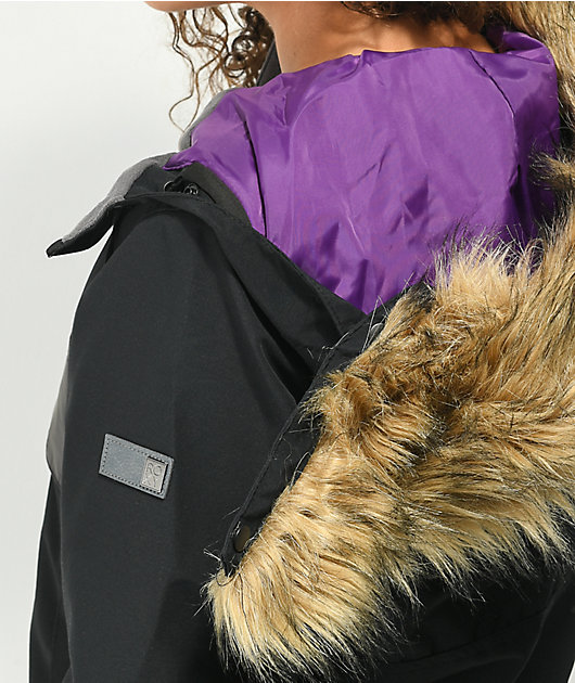Sales 59% Anorak 10K - & Hot sale Jacket Roxy Irridescent Shelter at Black Snowboard in 2022 discount